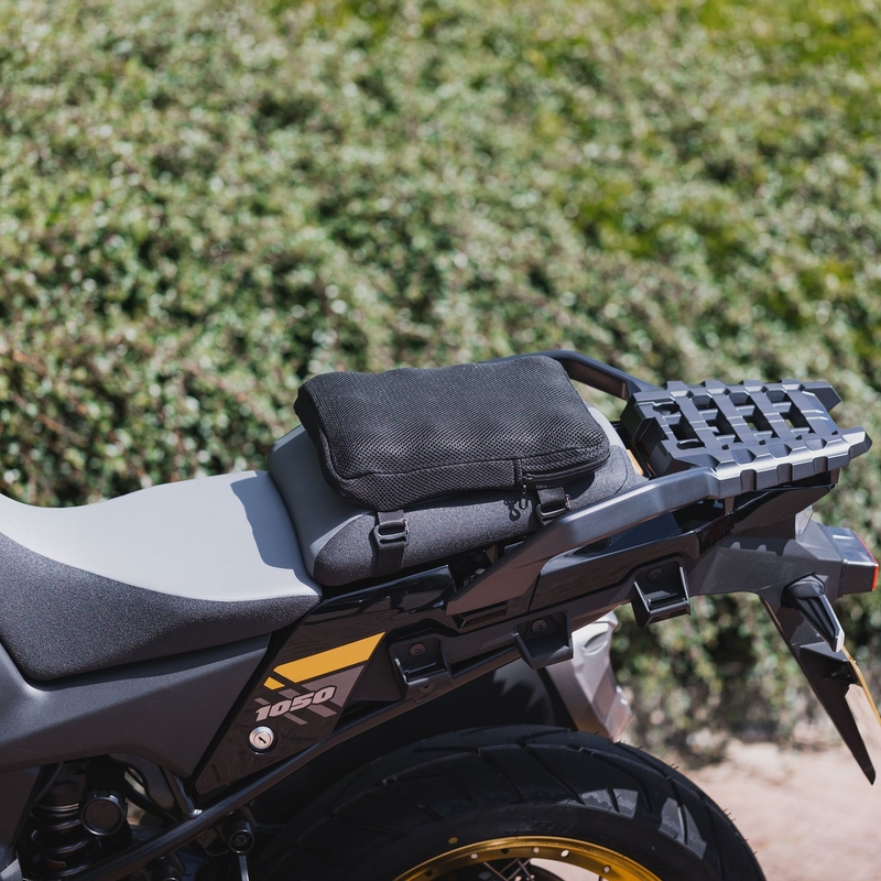 Oxford Air Seat Pillion i nadmuchiwana poduszka Enduro nad siedzeniem pasażera, czarna