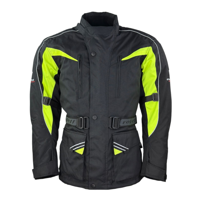 Kurtka motocyklowa Roleff Kodra czarno-fluo-żółta