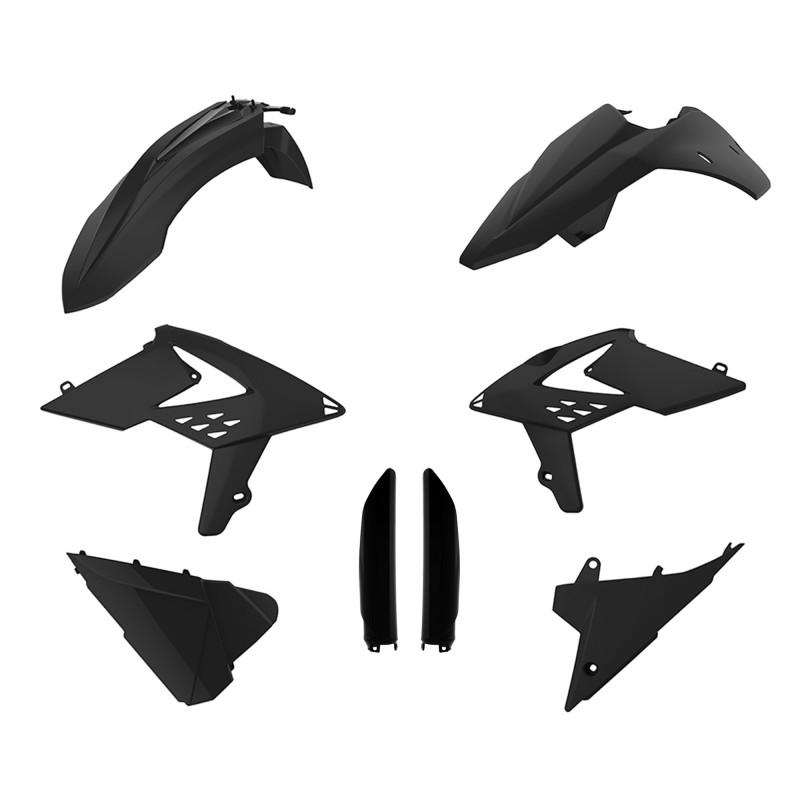 Plastic body kit POLISPORT black