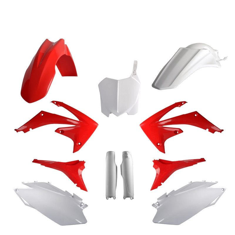 Plastic body kit POLISPORT OEM Color for HONDA CRF 450 R 2011-2012, HONDA CRF 250 R 2011-2013