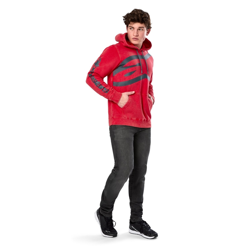 Bluza z kapturem Alpinestars Unbound czerwona
