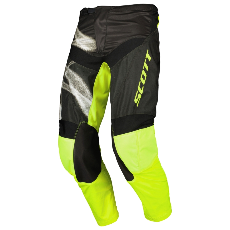 Spodnie motocrossowe SCOTT EVO Dirt czarno-fluo żółte