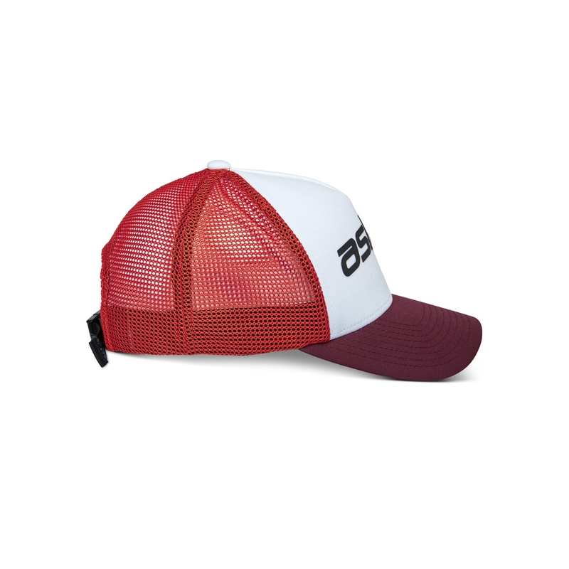 Czapka Alpinestars Vital Trucker Cap biało-brązowo-czerwono-pomarańczowa