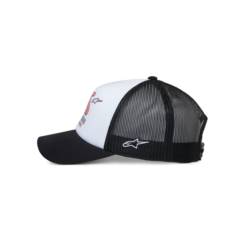 Czapka Alpinestars Ayess Trucker Cap biało-czarna