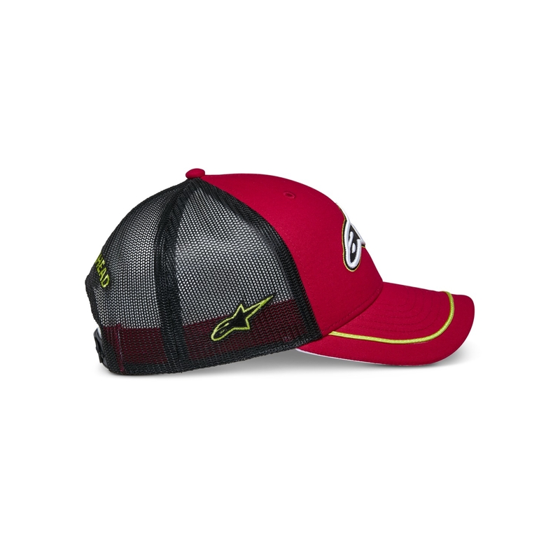 Czapka Alpinestars Exceed Trucker w kolorze czerwono-czarnym