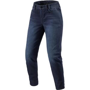 Revit Harper Tapered Damskie Motocyklowe Jeansy Washed Dark Blue