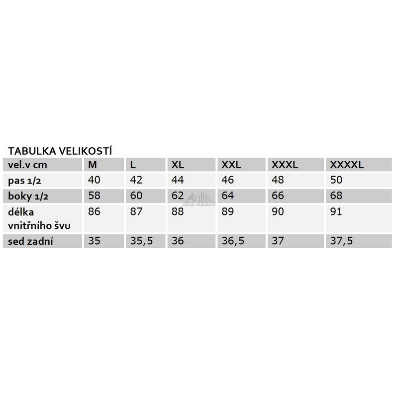 Tekstylia moto spodnie ForBikers Chrome 11