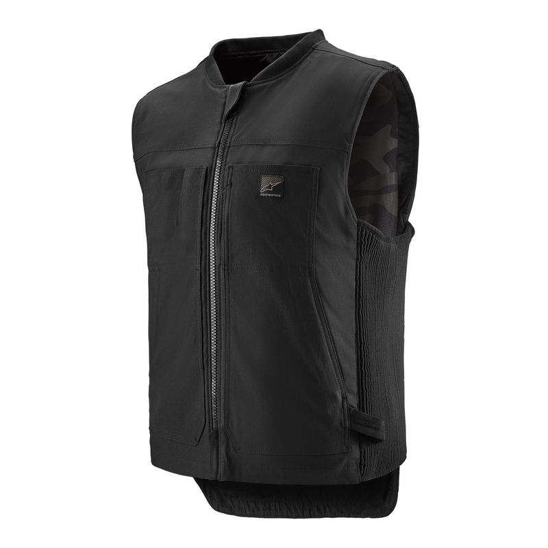 Kamizelka z poduszką powietrzną Alpinestars Tech-Air®3 V2 Canvas system czarna