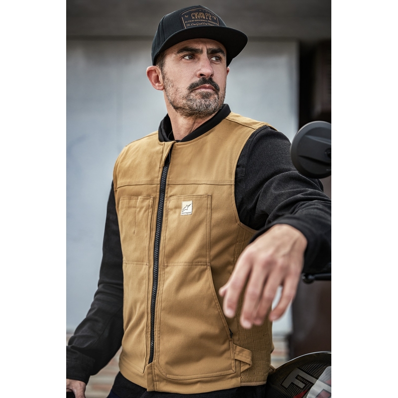 Kamizelka z poduszką powietrzną Alpinestars Tech-Air®3 V2 Canvas system czarna