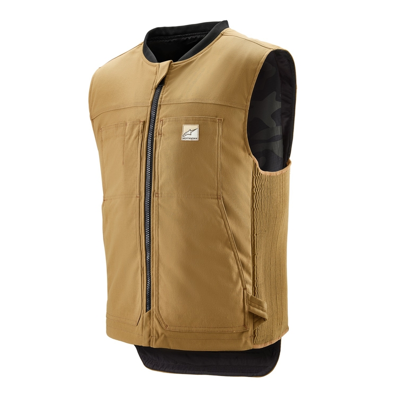 Kamizelka z poduszką powietrzną Alpinestars Tech-Air®3 V2 Canvas system beżowa