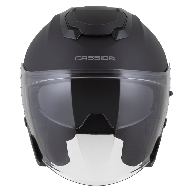 Cassida Jet Tech 2.0 Solid Otwarty Kask Motocyklowy Matowy Czarno-Szary