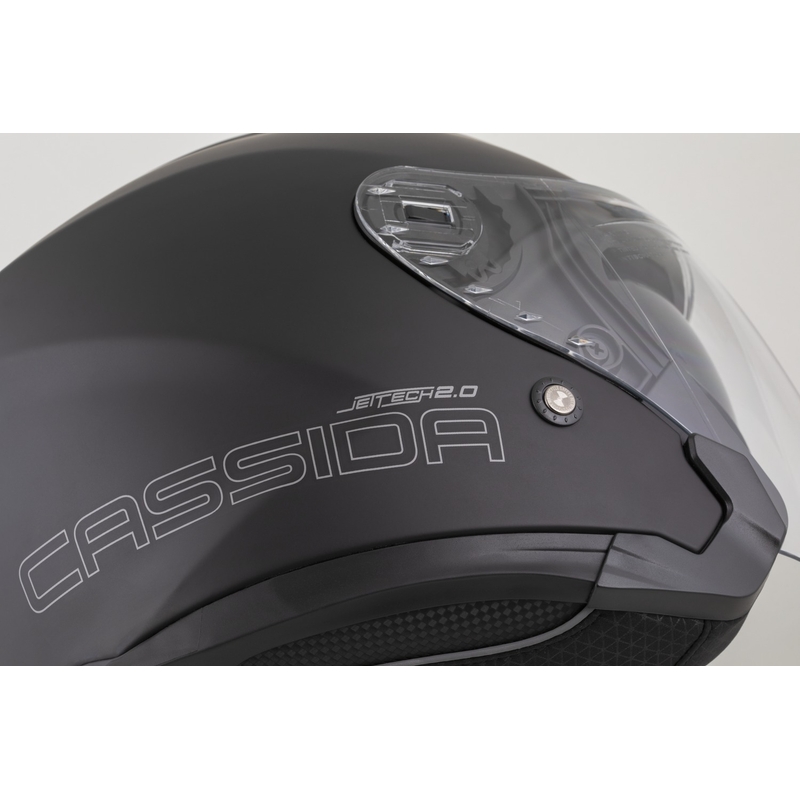 Cassida Jet Tech 2.0 Solid Otwarty Kask Motocyklowy Matowy Czarno-Szary