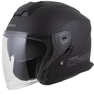 Cassida Jet Tech 2.0 Solid Otwarty Kask Motocyklowy Matowy Czarno-Szary