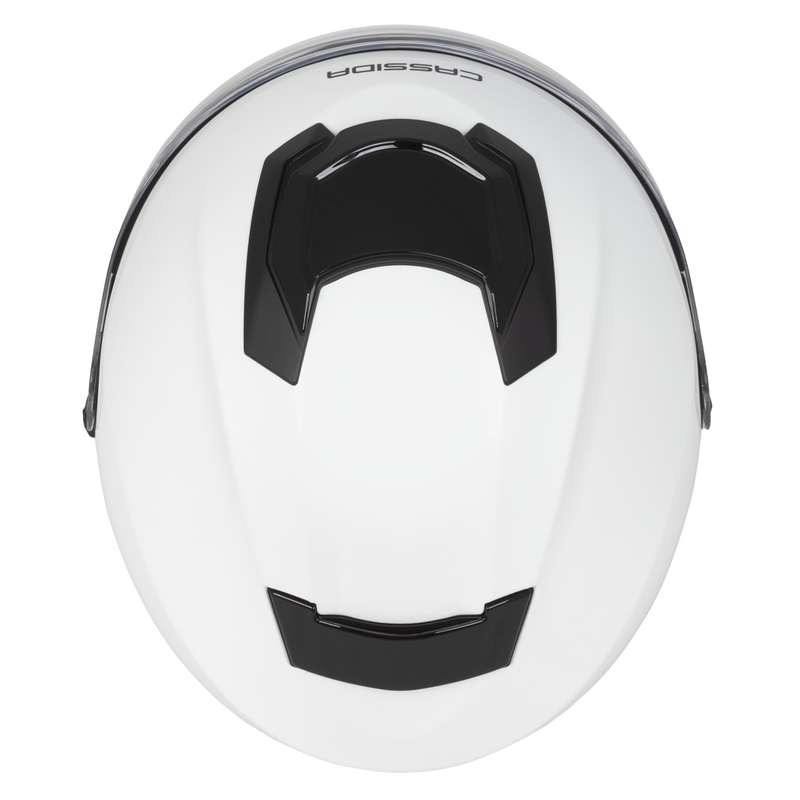 Cassida Jet Tech 2.0 Solid Open Face Kask motocyklowy Biało-Czarno-Szary