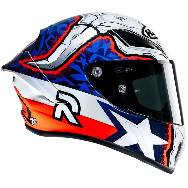 Kask motocyklowy integralny HJC RPHA 1 Garrett Gerloff Replica MC21 biało-niebiesko-czerwony