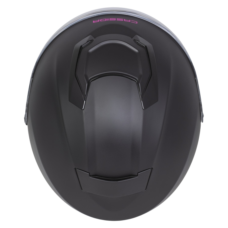 Cassida Jet Tech 2.0 Solid Open Face Kask motocyklowy Matowy Czarno-Różowy