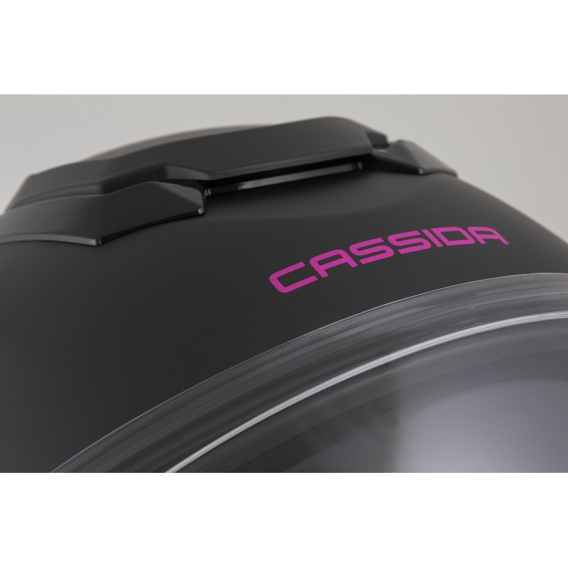 Cassida Jet Tech 2.0 Solid Open Face Kask motocyklowy Matowy Czarno-Różowy