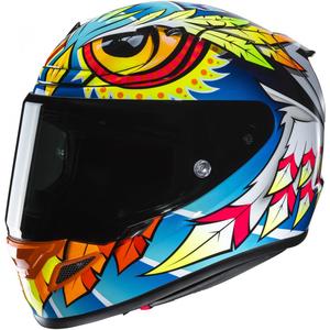 Kask motocyklowy integralny HJC RPHA 12 Spasso MC3H niebiesko-żółto-czerwony