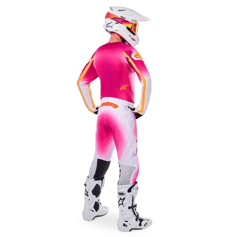 Koszulka motocrossowa Alpinestars Supertech SX AFD Limited Edition MIG Fluo Pink-White-Orange