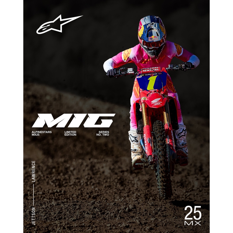 Koszulka motocrossowa Alpinestars Supertech SX AFD Limited Edition MIG Fluo Pink-White-Orange