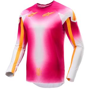 Koszulka motocrossowa Alpinestars Supertech SX AFD Limited Edition MIG Fluo Pink-White-Orange