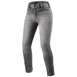 Revit Shelby 3 Skinny damskie jeansy motocyklowe sprane szare
