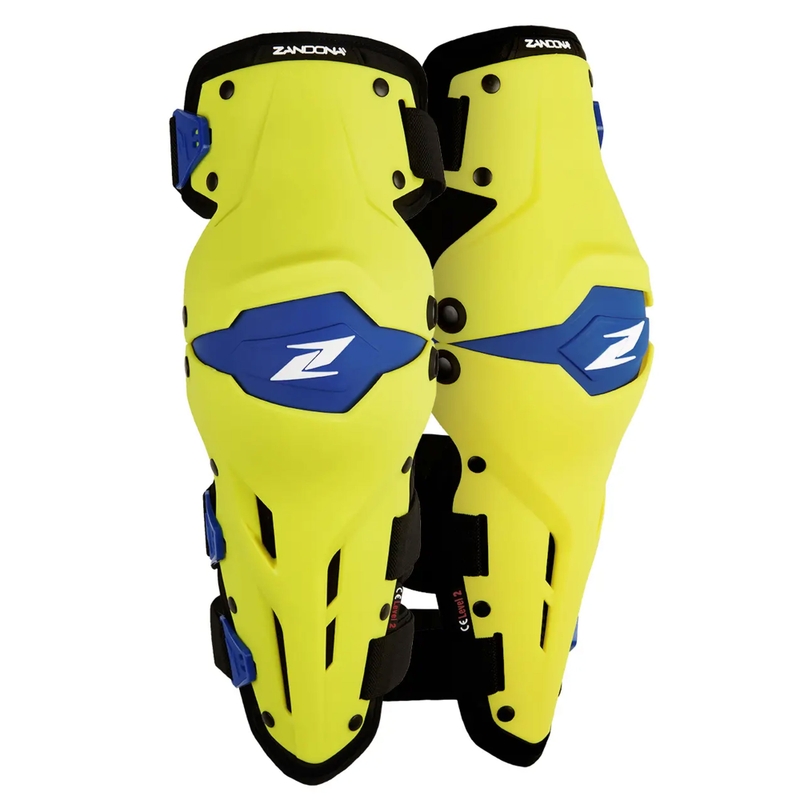Ochraniacze kolan motocyklowych Zandona X-Treme Kneeguard żółto-niebieski