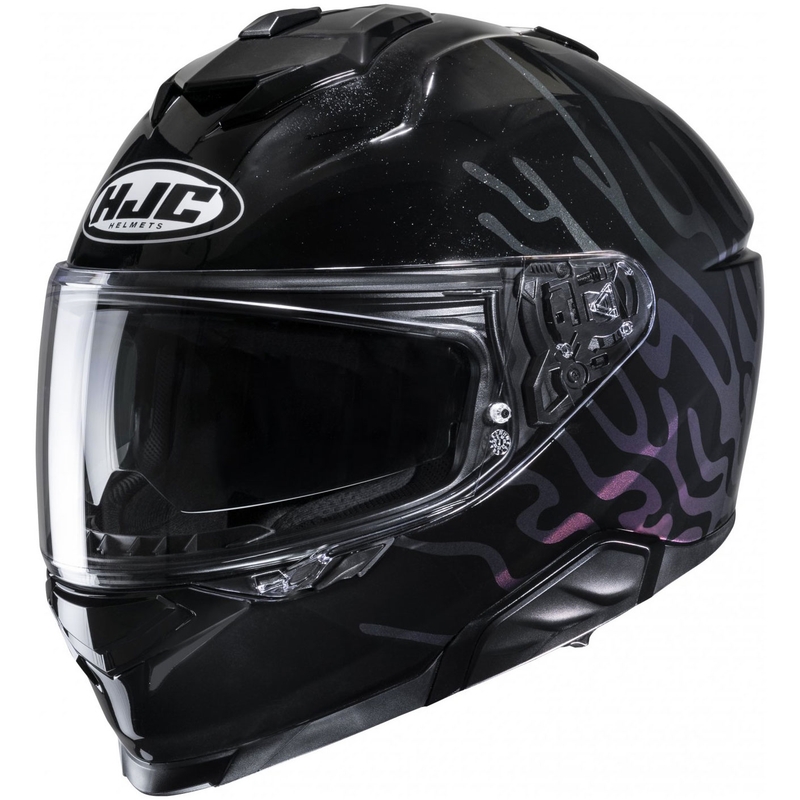 HJC i71 Celos MC5 kask motocyklowy integralny czarno-fioletowo-srebrny