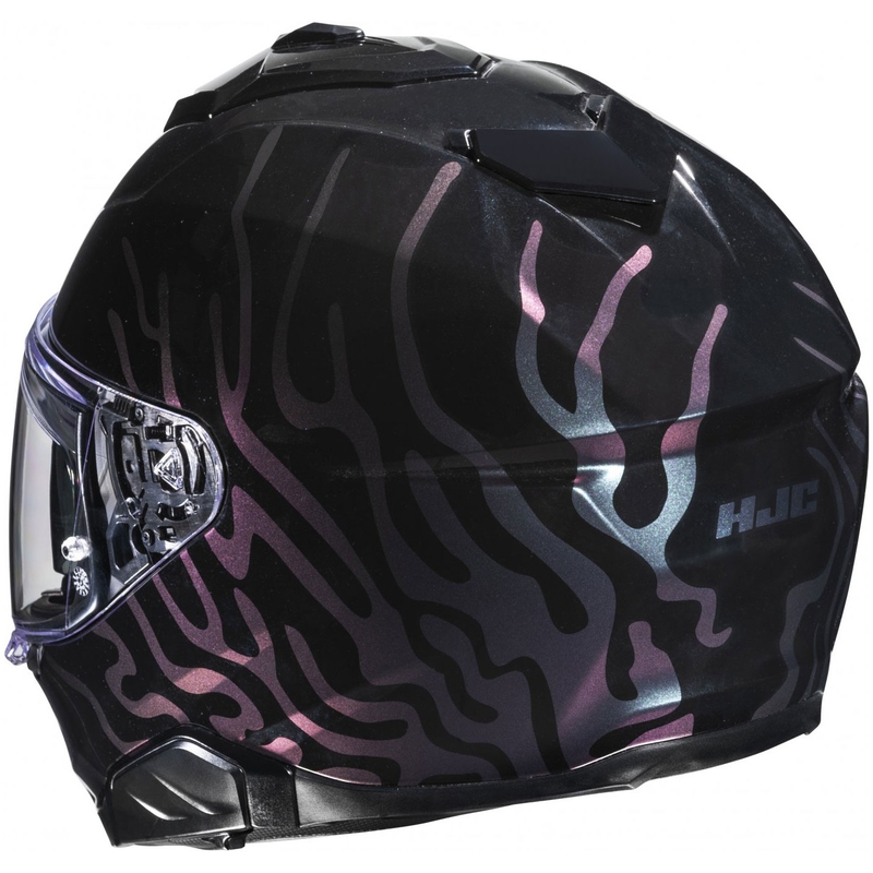 HJC i71 Celos MC5 kask motocyklowy integralny czarno-fioletowo-srebrny