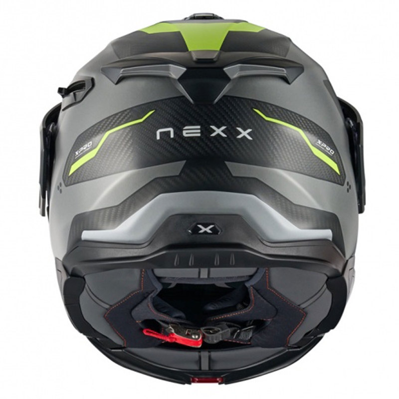 Kask motocyklowy typu flip-up Nexx X.Lifecountry Terra matowy szary-fluo żółty