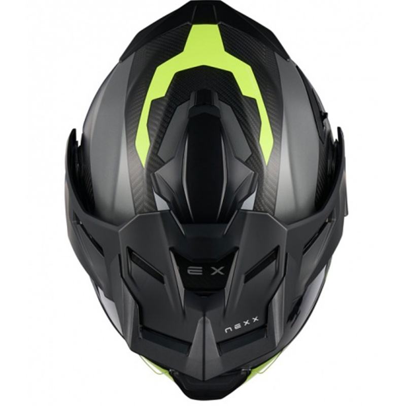 Kask motocyklowy typu flip-up Nexx X.Lifecountry Terra matowy szary-fluo żółty