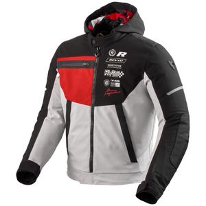 Kurtka motocyklowa Revit Haste H2O czarno-czerwona