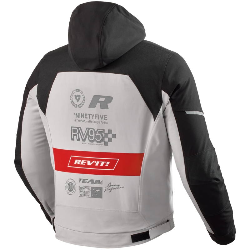 Kurtka motocyklowa Revit Haste H2O czarno-czerwona