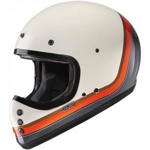 Kask motocyklowy integralny HJC V60 Scoby MC7 beżowo-czarno-pomarańczowo-szary