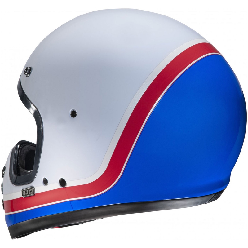 Kask motocyklowy integralny HJC V60 Scoby MC21 biało-czerwono-niebieski
