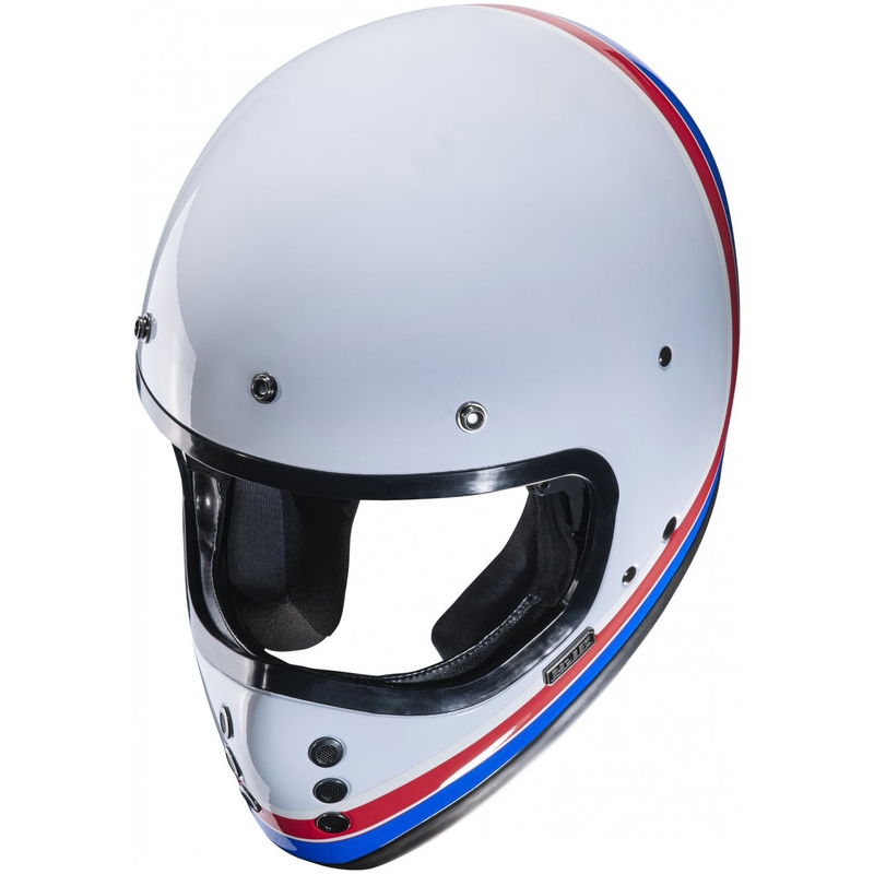 Kask motocyklowy integralny HJC V60 Scoby MC21 biało-czerwono-niebieski