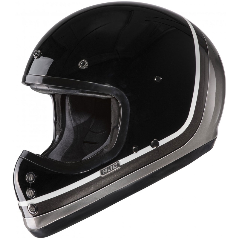 Kask motocyklowy integralny HJC V60 Scoby MC5 czarno-biało-szary
