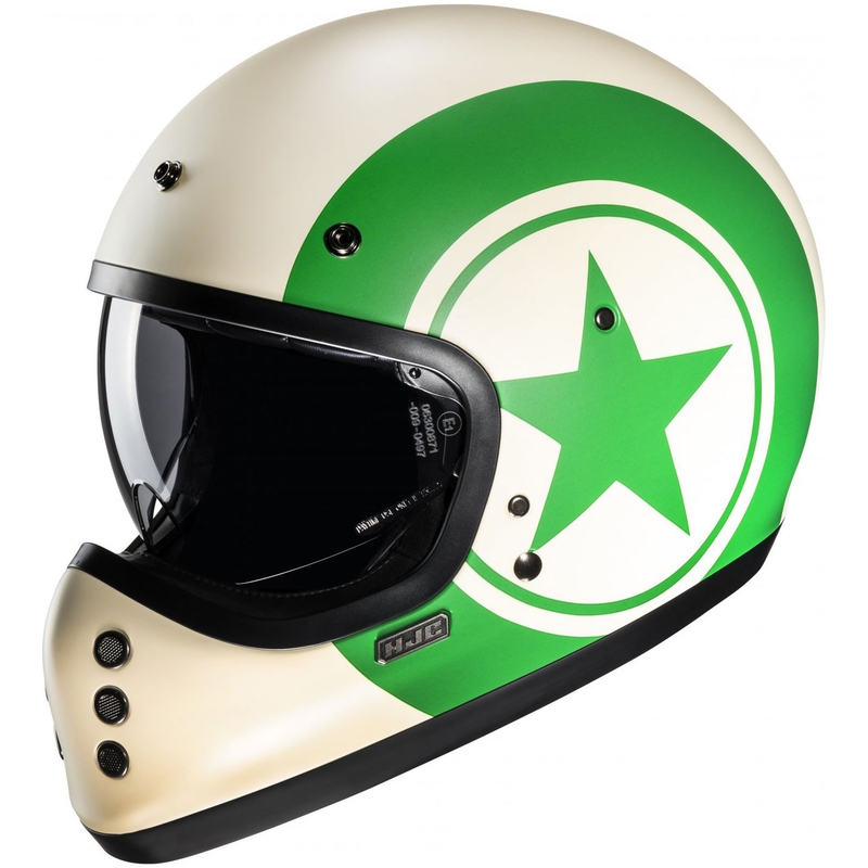 Kask motocyklowy integralny HJC V60 Nyx MC4SF biało-zielony