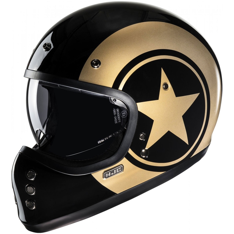 Kask motocyklowy integralny HJC V60 Nyx MC9 czarno-złoty