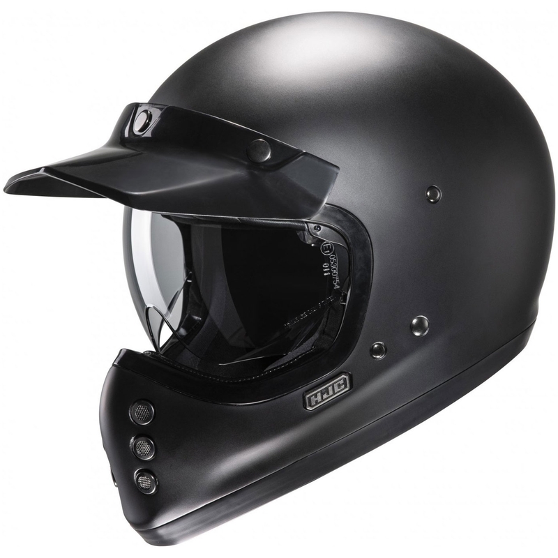 Kask motocyklowy integralny HJC V60 Solid, półpłaski, czarny