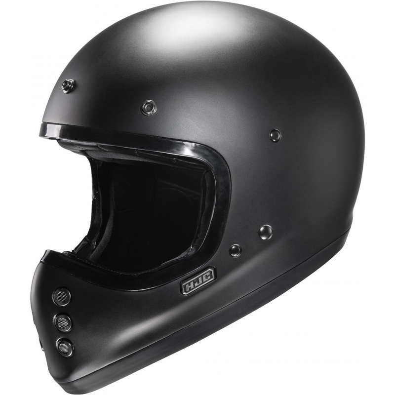 Kask motocyklowy integralny HJC V60 Solid, półpłaski, czarny