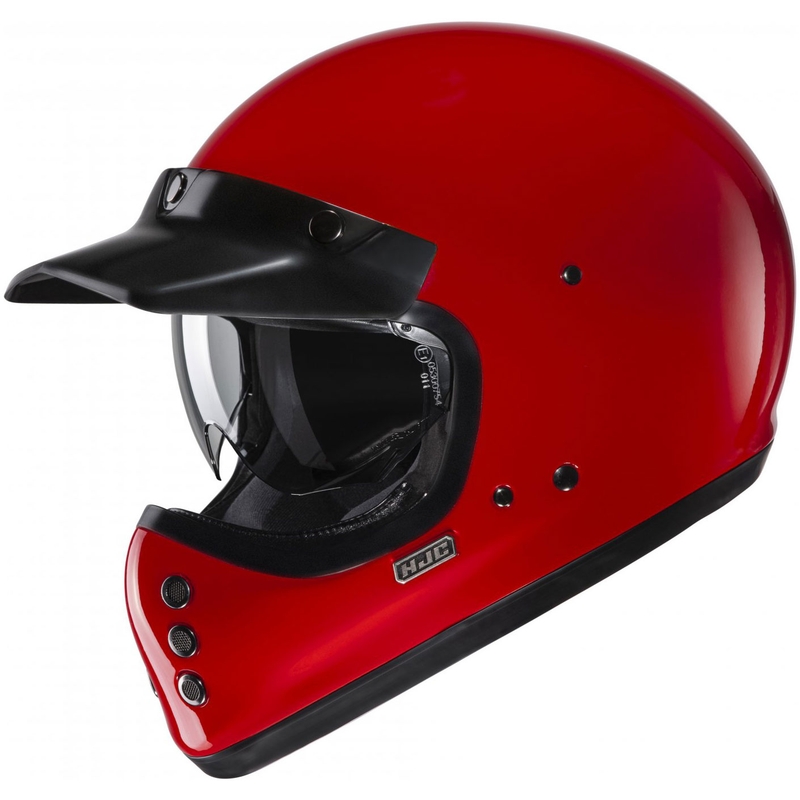 Kask motocyklowy integralny HJC V60 Solidny głęboki czerwony