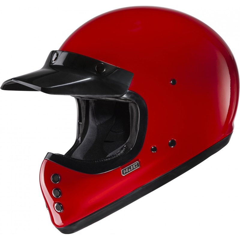 Kask motocyklowy integralny HJC V60 Solidny głęboki czerwony