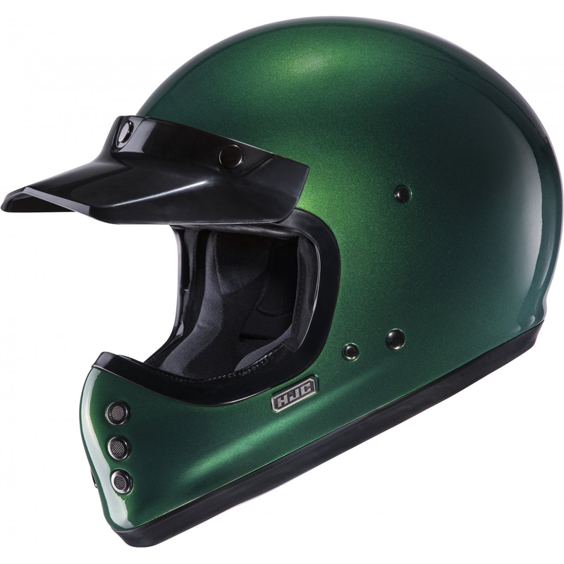 Kask motocyklowy integralny HJC V60 Solid ciemnozielony