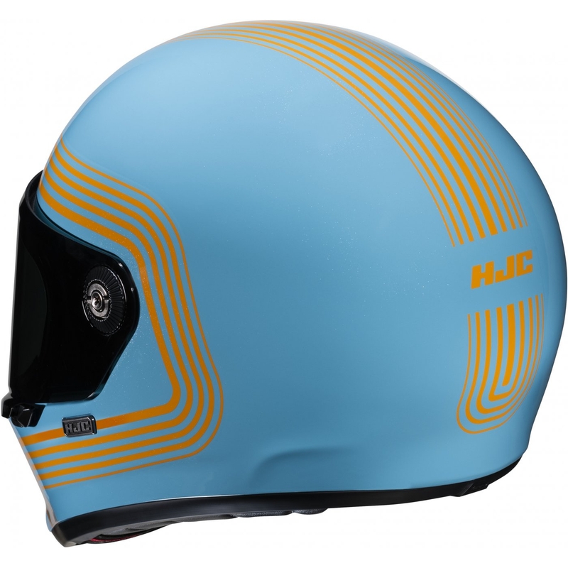 Kask motocyklowy integralny HJC V10 Foni MC27 turkusowo-pomarańczowy