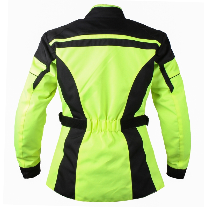 Damska kurtka motocyklowa RSA Paulina black-fluo yellow outlet wyprzedaż