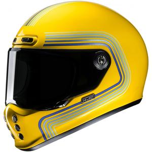 Kask motocyklowy integralny HJC V10 Foni MC3 żółto-niebieski