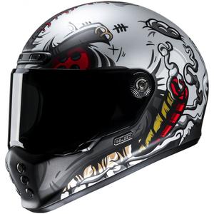 Kask motocyklowy integralny HJC V10 Vatt MC1 czarno-srebrny