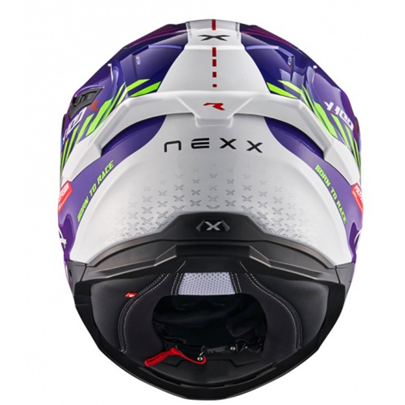 NEXX Y.100R Fade kask motocyklowy integralny fioletowo-biały wyprzedaż