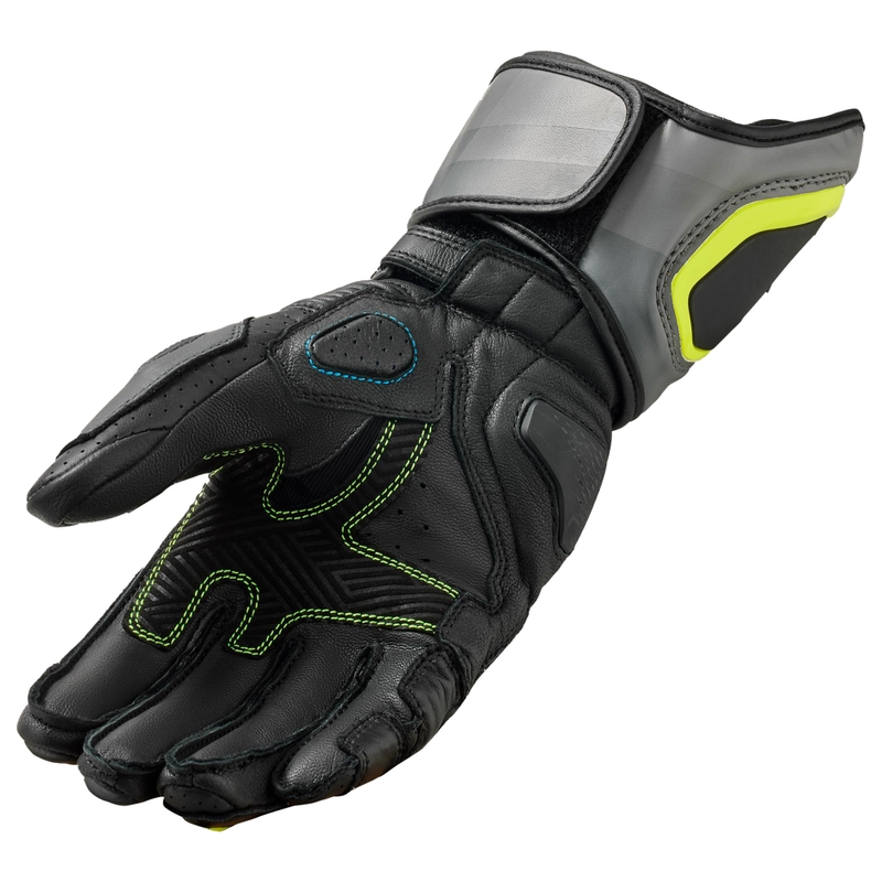 Rękawice motocyklowe Revit Quantum 3 Szaro-Fluo-żółte
